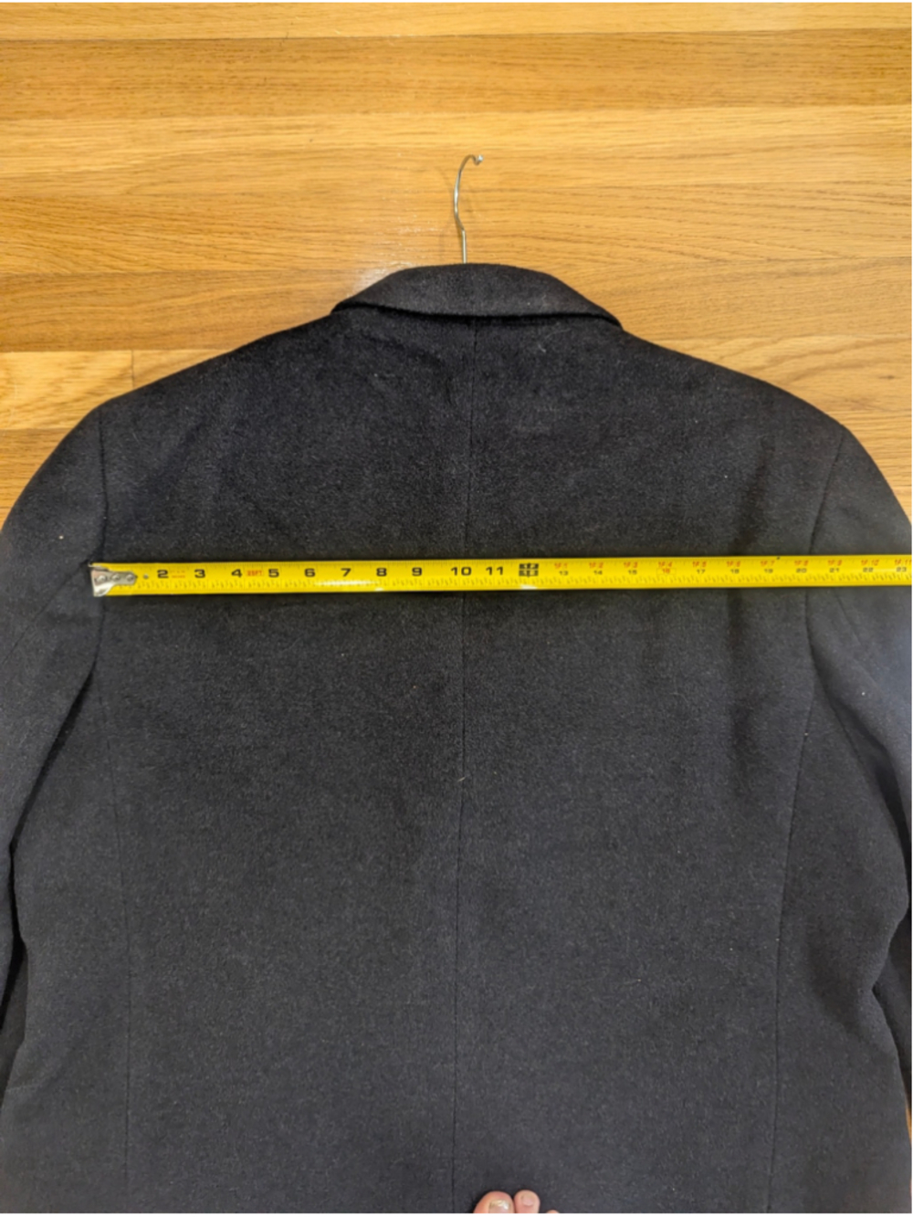 LAUREN Ralph Lauren Black Wool Blend Coat Size 42 44 Large - Picture 12 of 13